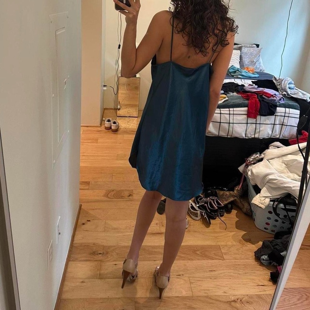 Secret Treasures Teal Chemise - Picture 5 of 7